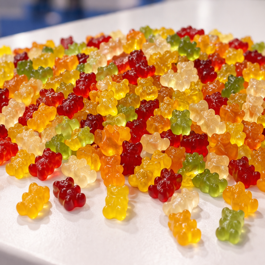 Fruchtgummi bedruckt