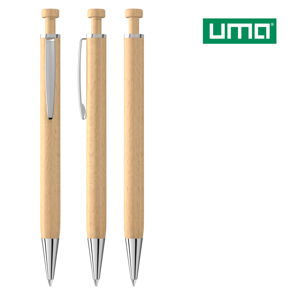 UMA LEAF Druckkugelschreiber – Holz