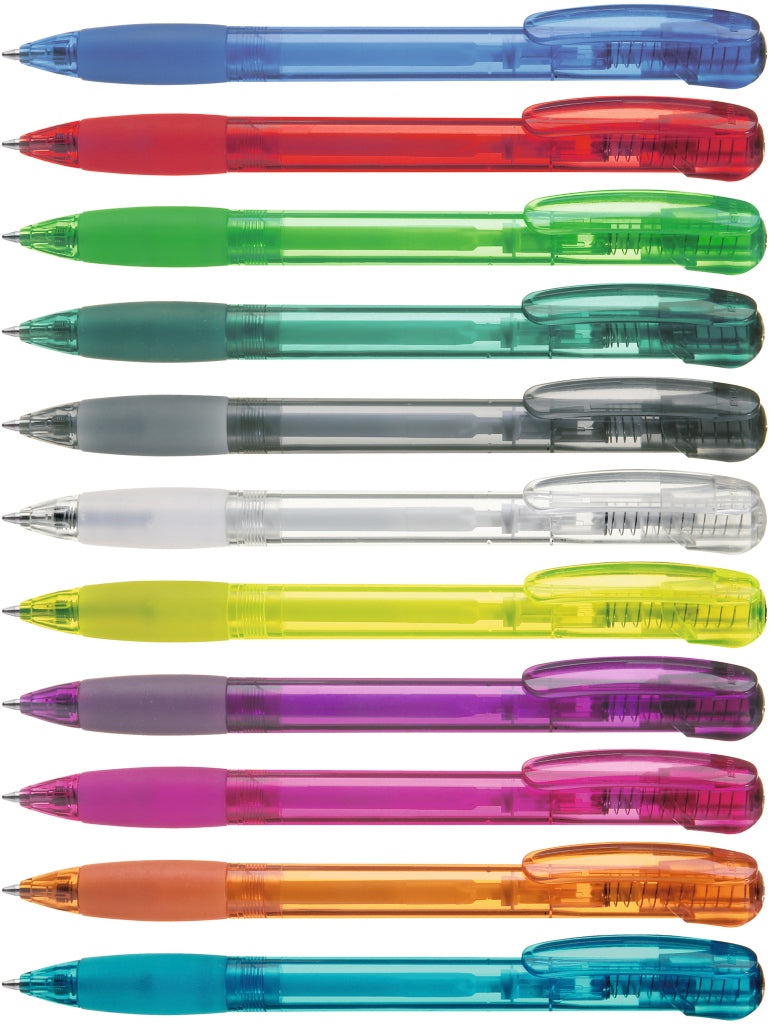 UMA FANTASY transparent Druckkugelschreiber – alle Farben