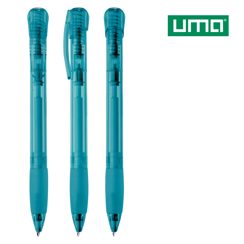 UMA FANTASY transparent Druckkugelschreiber – Petrol