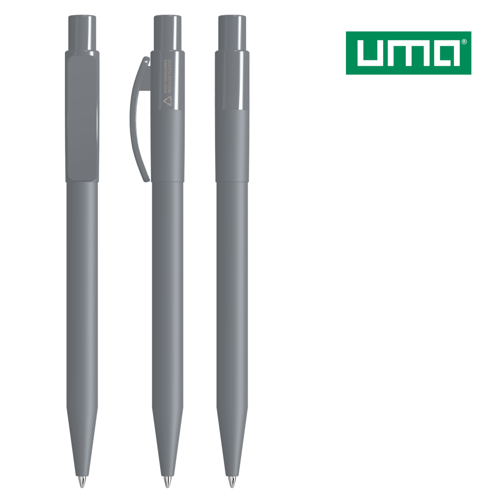 UMA PIXEL RECY Druckkugelschreiber – Anthrazit