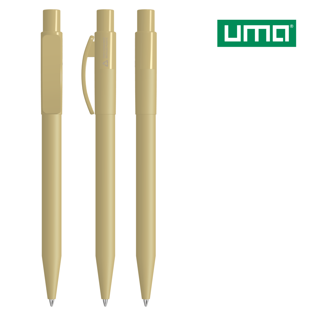 UMA PIXEL RECY Druckkugelschreiber – Beige