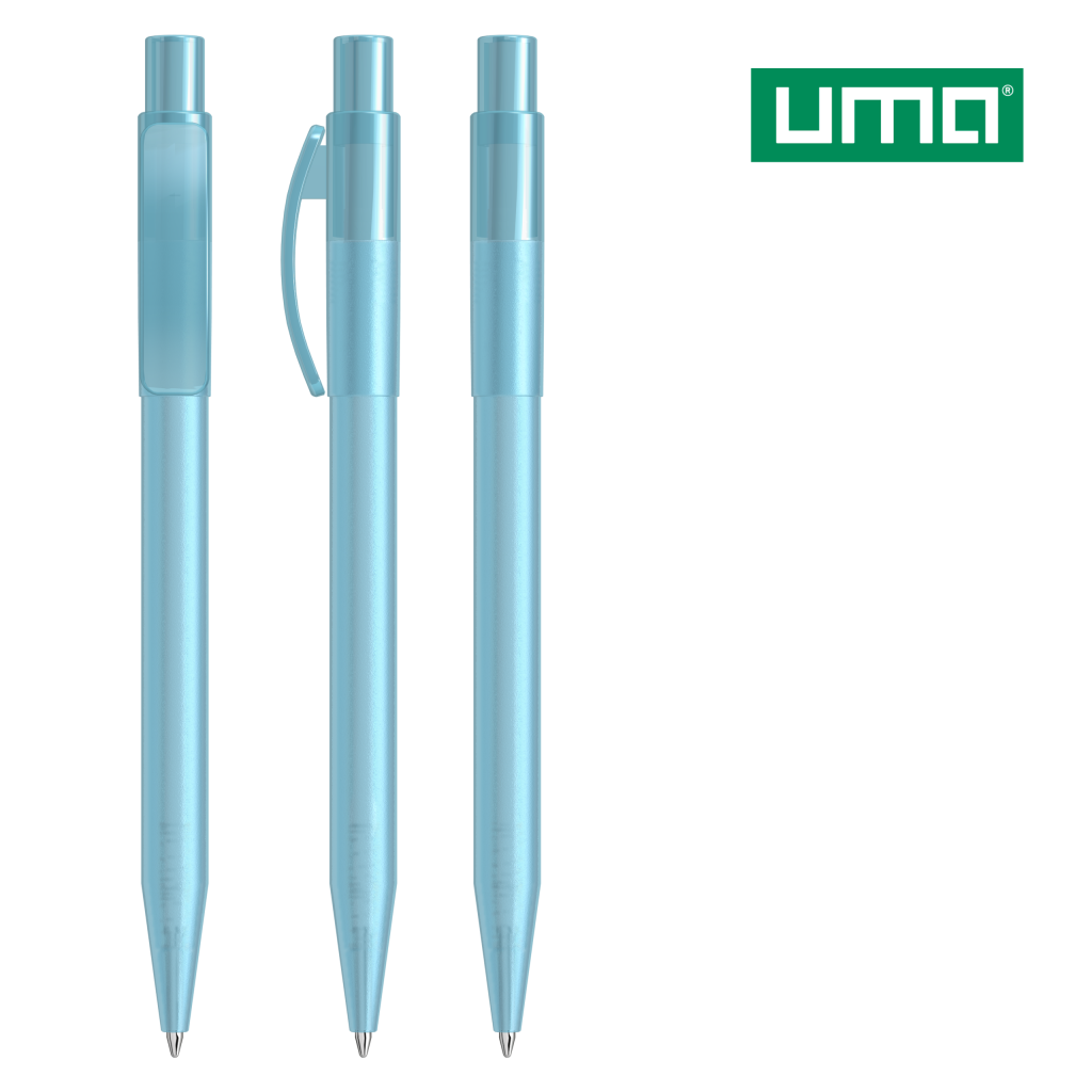 UMA PIXEL frozen Druckkugelschreiber – Hellblau