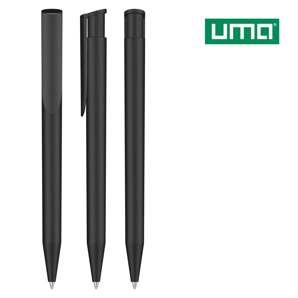 UMA HAPPY Druckkugelschreiber – Schwarz