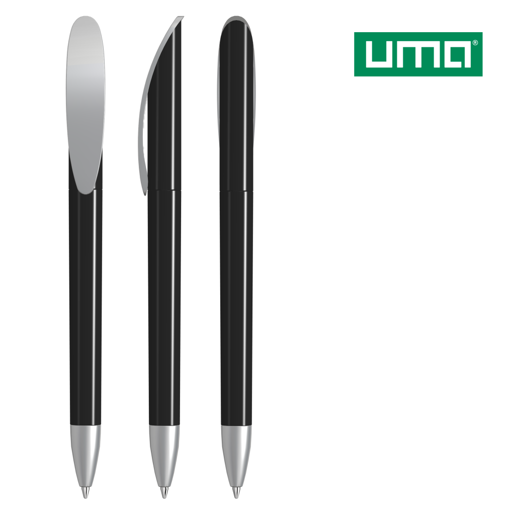 UMA KLICK Drehkugelschreiber – Schwarz