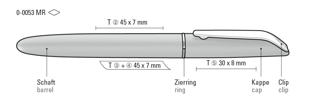 UMA QUANTUM MR Rollerball – Druckskizze