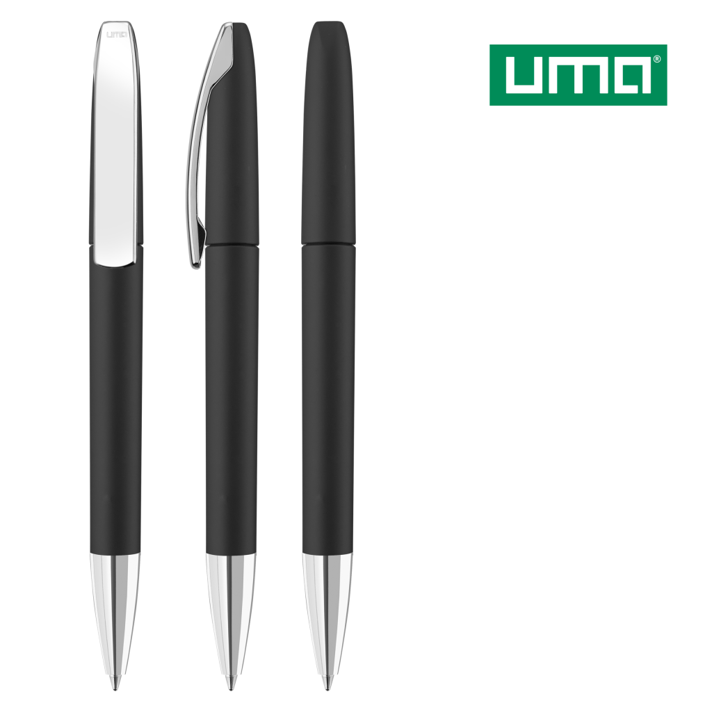 UMA ICON M SI GUM Drehkugelschreiber – Schwarz