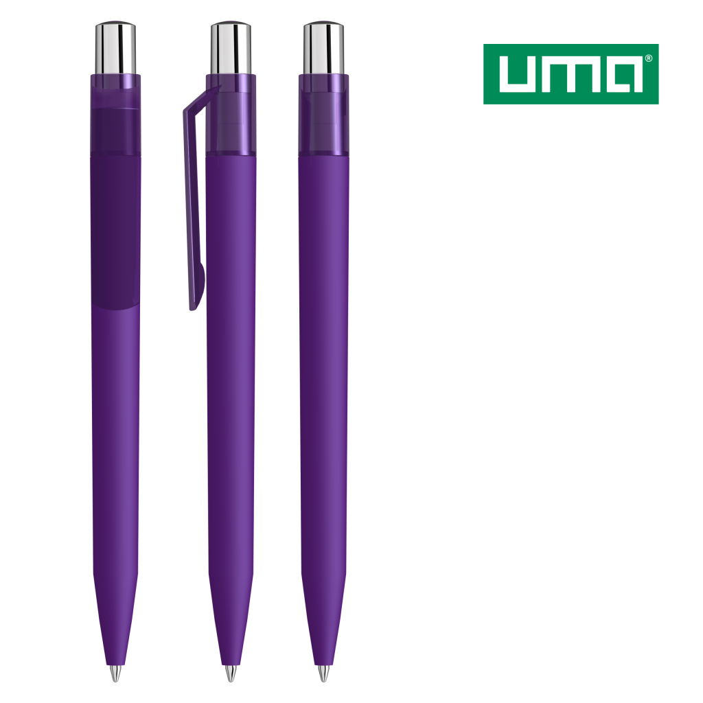 UMA ON TOP K transparent SI GUM Druckkugelschreiber – Dunkelviolett