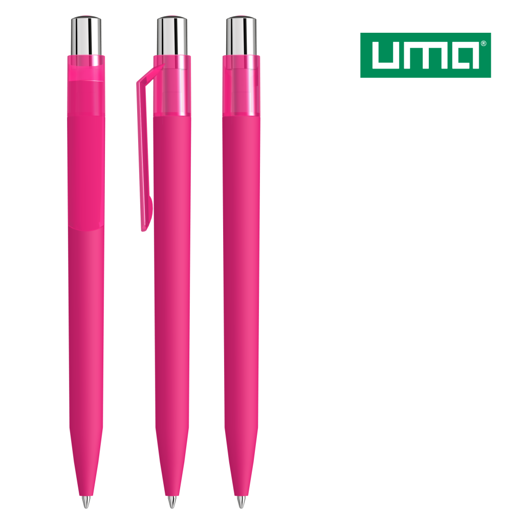 UMA ON TOP K transparent SI GUM Druckkugelschreiber – Magenta
