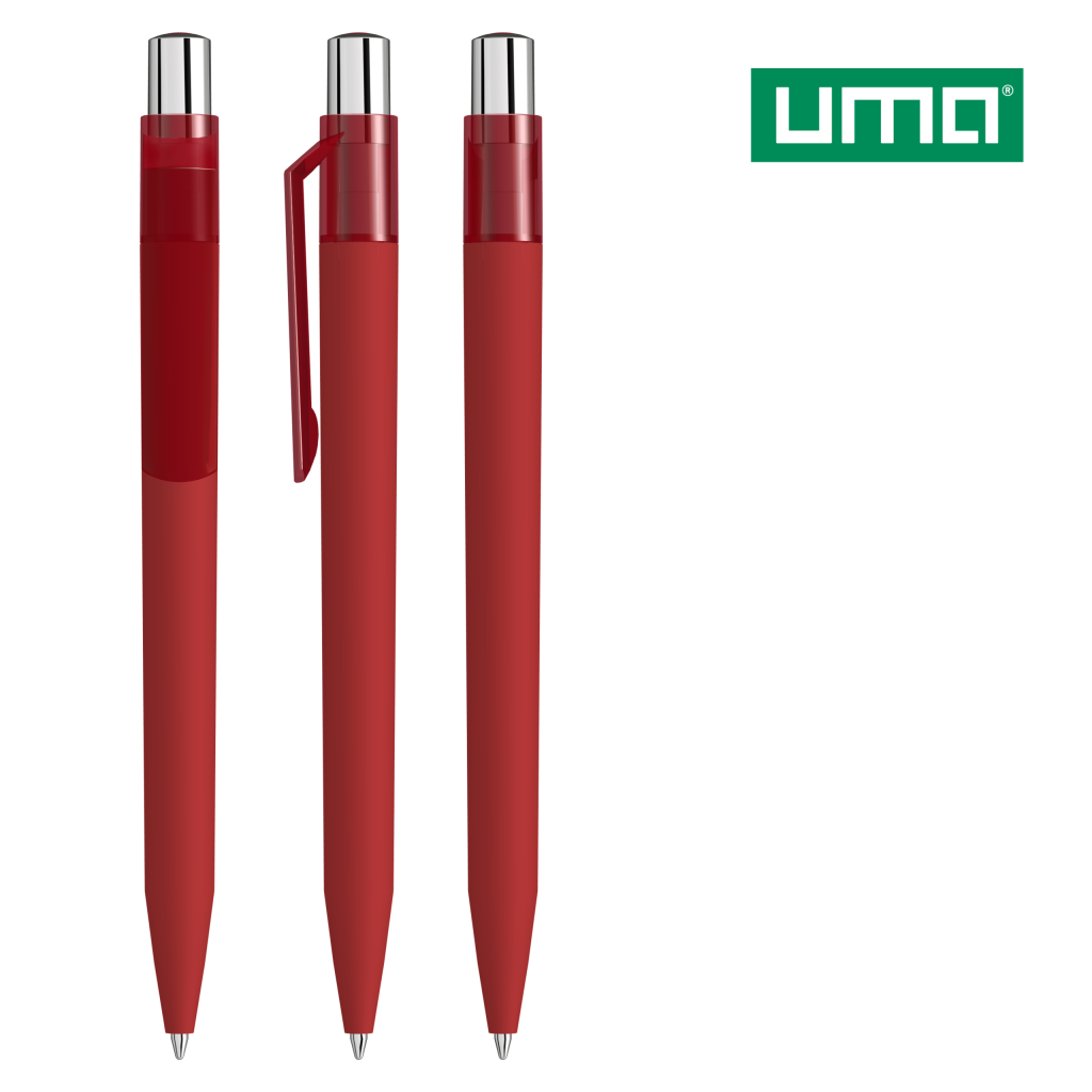UMA ON TOP K transparent SI GUM Druckkugelschreiber – Rot