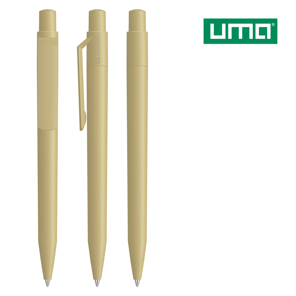 UMA ON TOP RECY Druckkugelschreiber – Beige