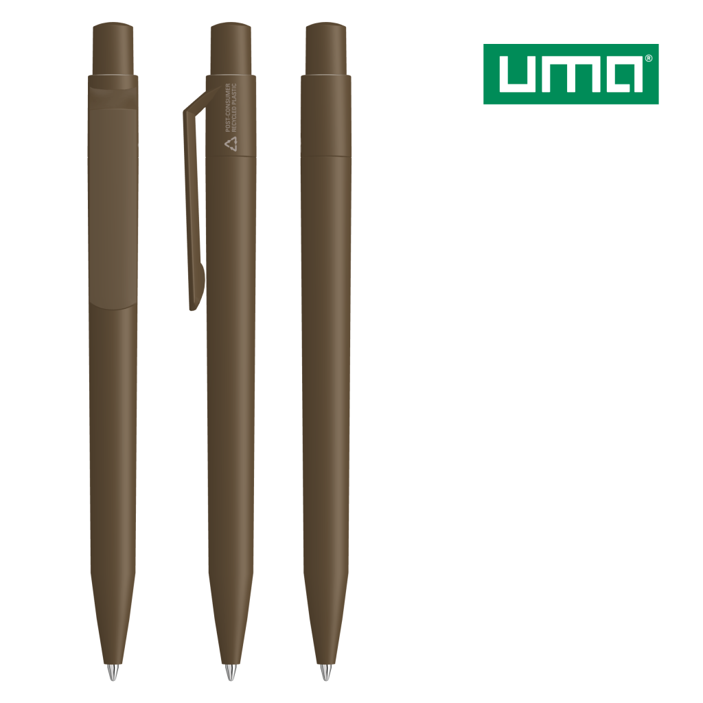 UMA ON TOP RECY Druckkugelschreiber – Braun