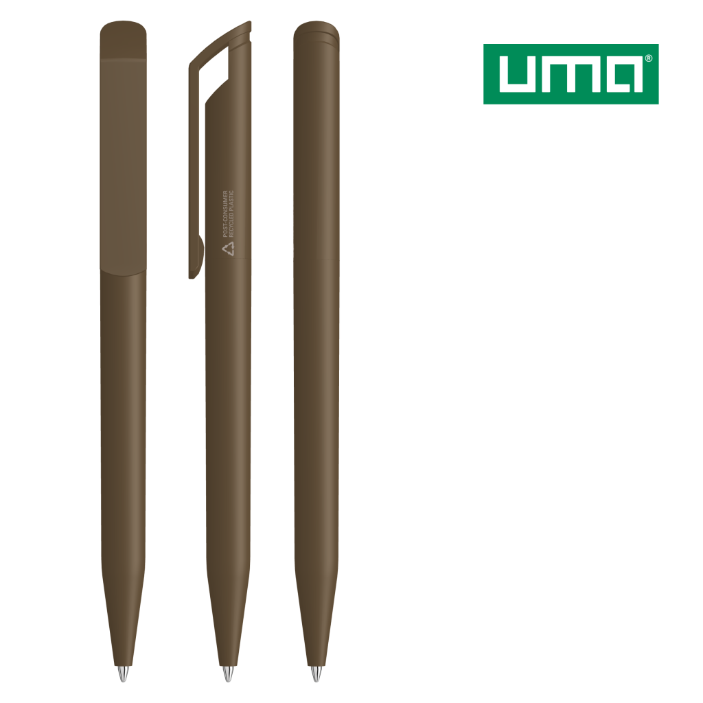UMA POP RECY Drehkugelschreiber – Braun