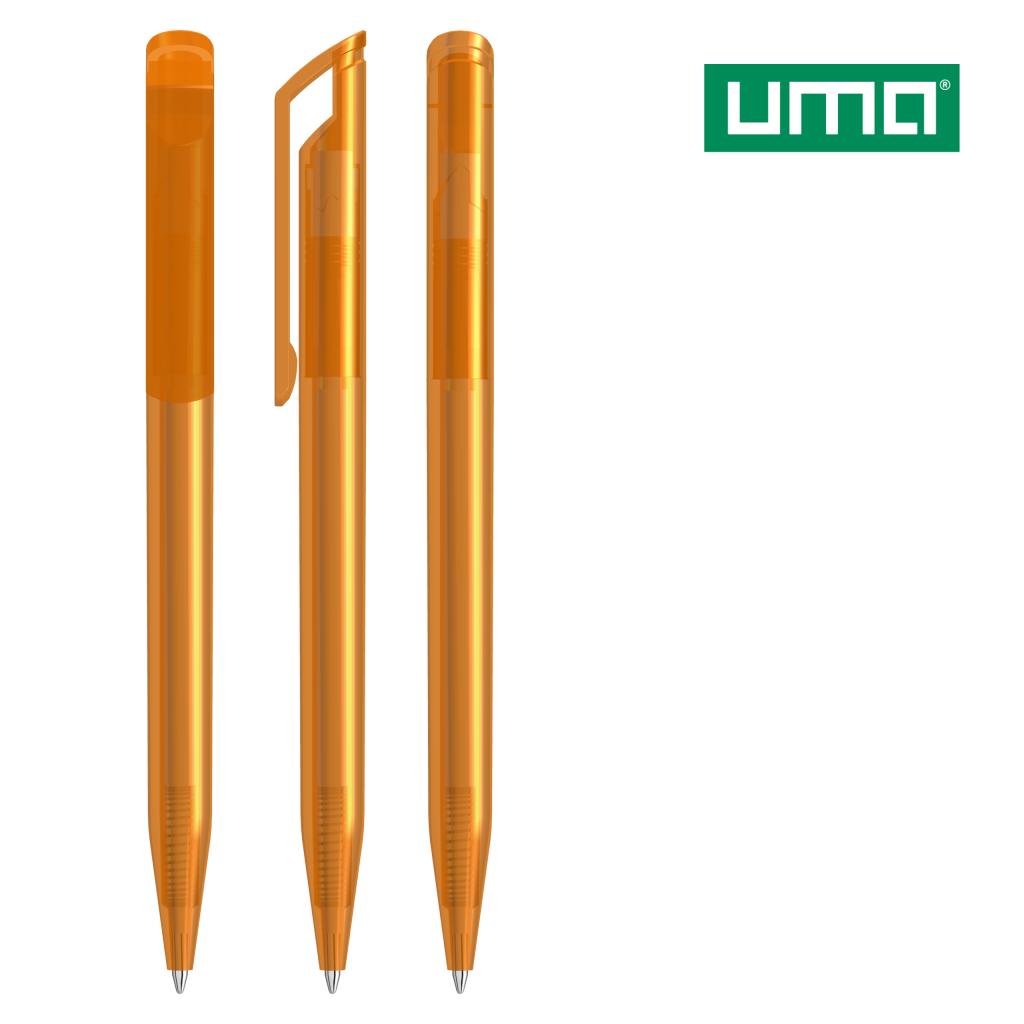 UMA POP transparent Drehkugelschreiber – Karamell