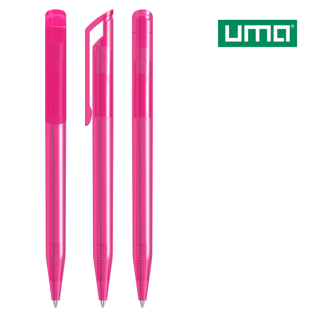 UMA POP transparent Drehkugelschreiber – Magenta