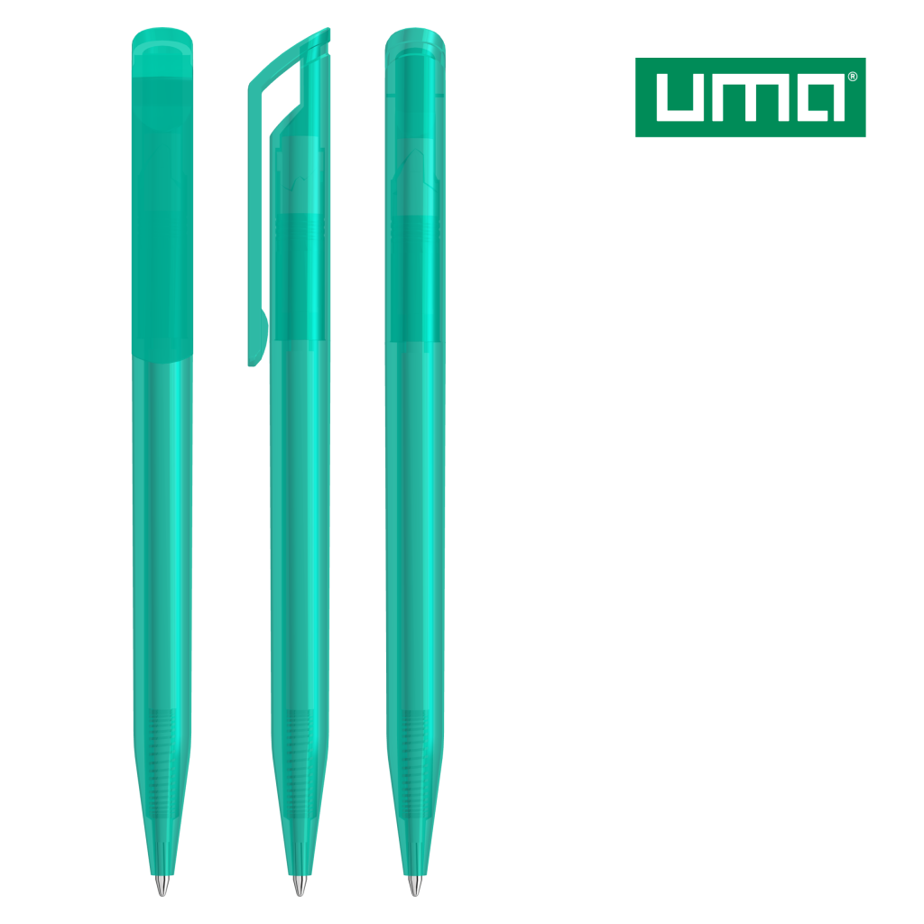 UMA POP transparent Drehkugelschreiber – Petrol