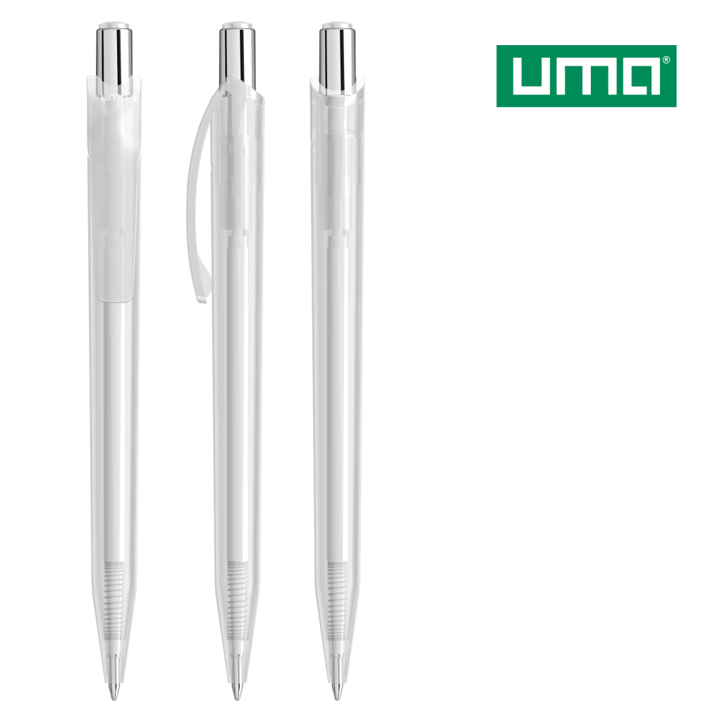UMA BEAT transparent Druckkugelschreiber – Klar