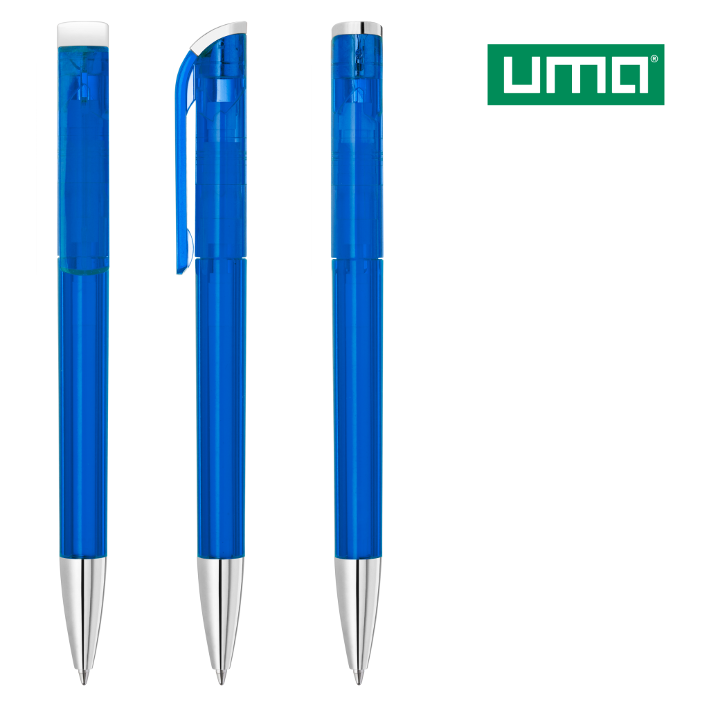 UMA EFFECT TOP transparent SI Drehkugelschreiber – Dunkelblau