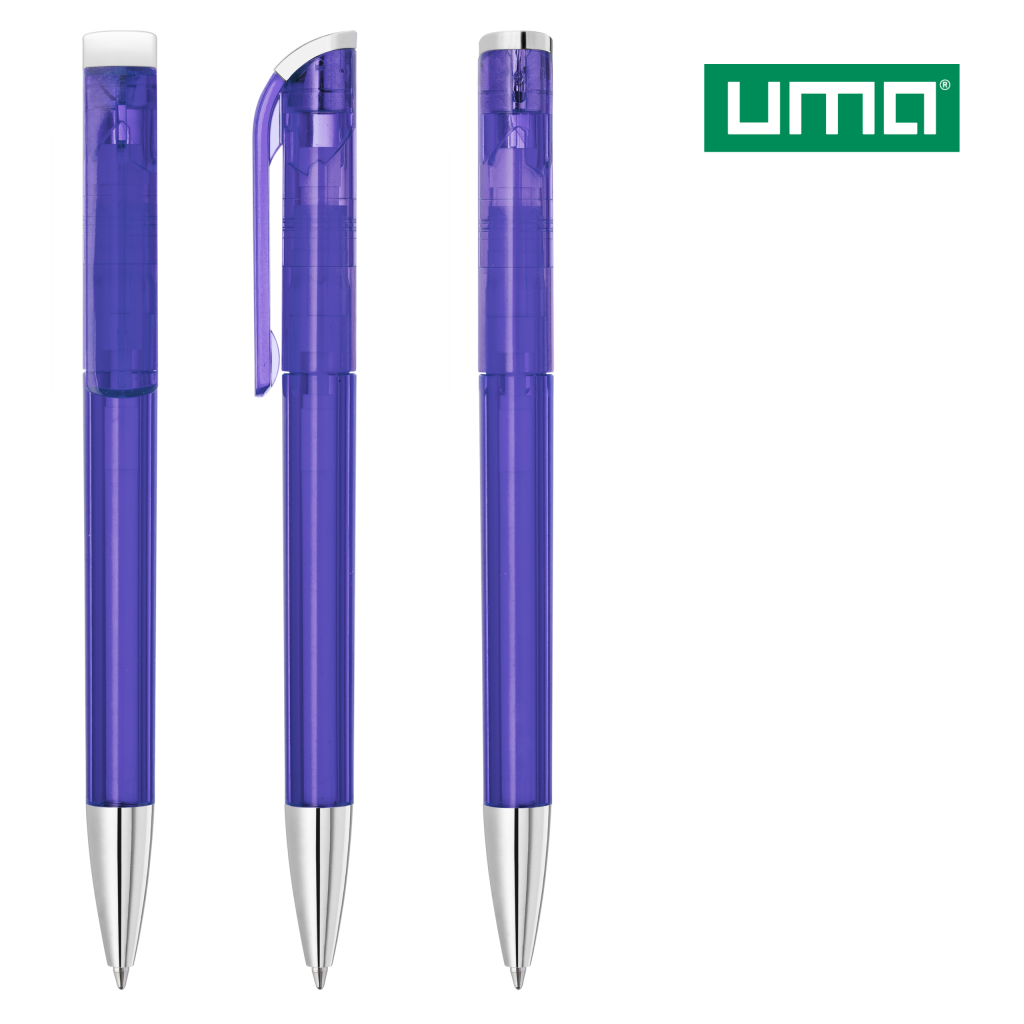 UMA EFFECT TOP transparent SI Drehkugelschreiber – Dunkelviolett