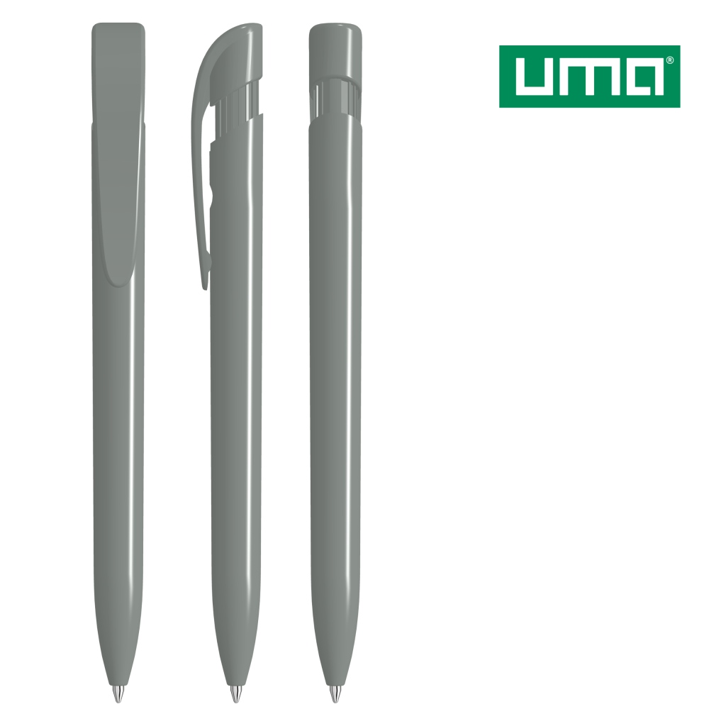 UMA YES antibacterial Druckkugelschreiber – Grau