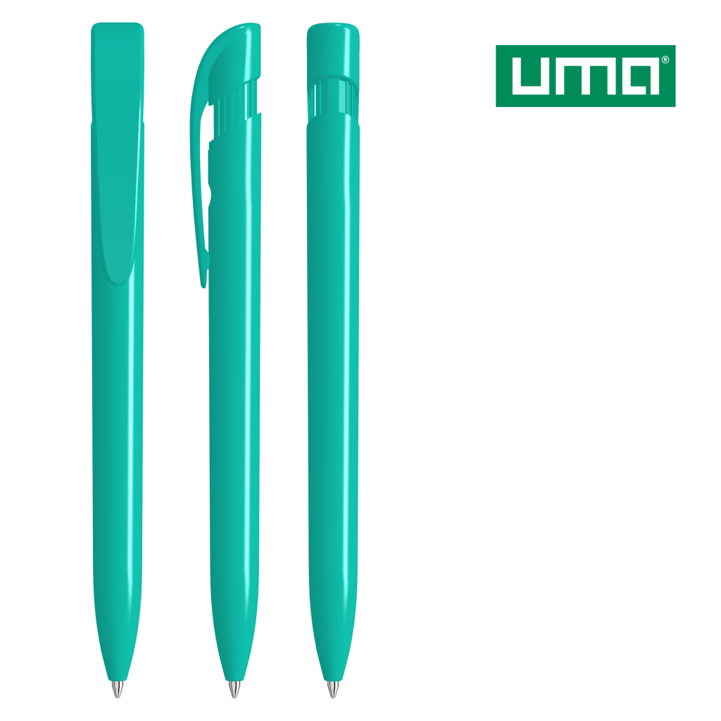 UMA YES antibacterial Druckkugelschreiber – Petrol