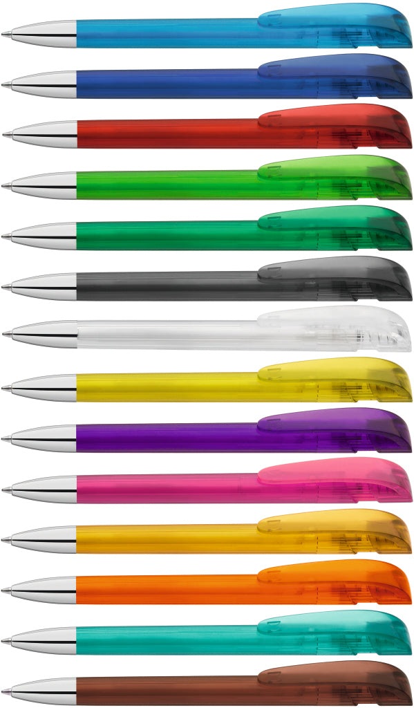 UMA YES transparent SI Druckkugelschreiber – alle Farben