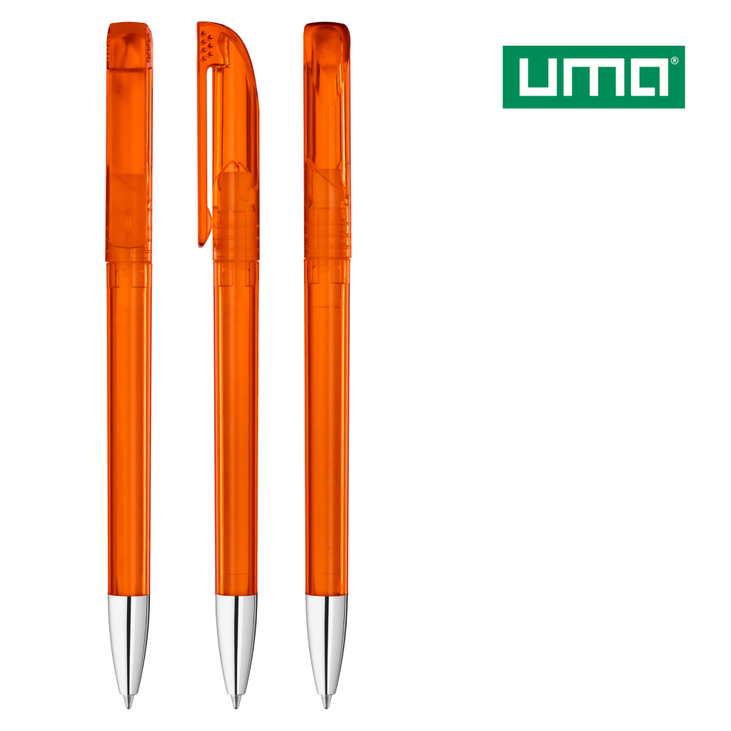 UMA UP transparent SI Drehkugelschreiber – Orange