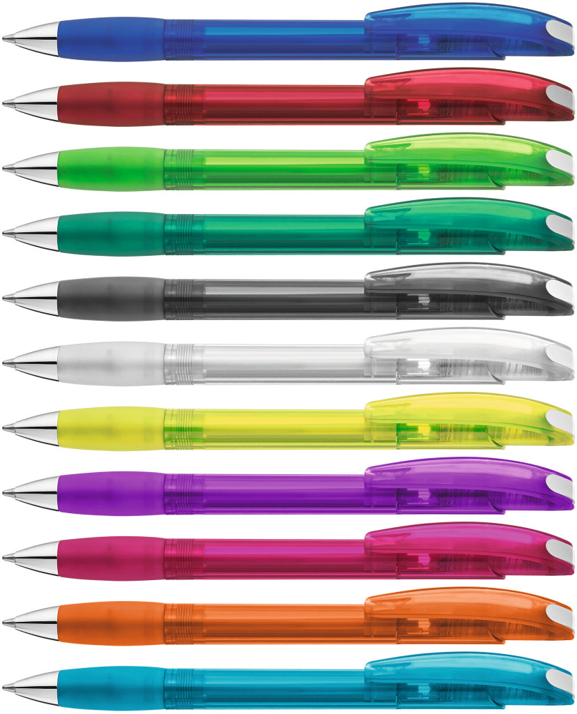 UMA MEMORY transparent SI Druckkugelschreiber – alle Farben