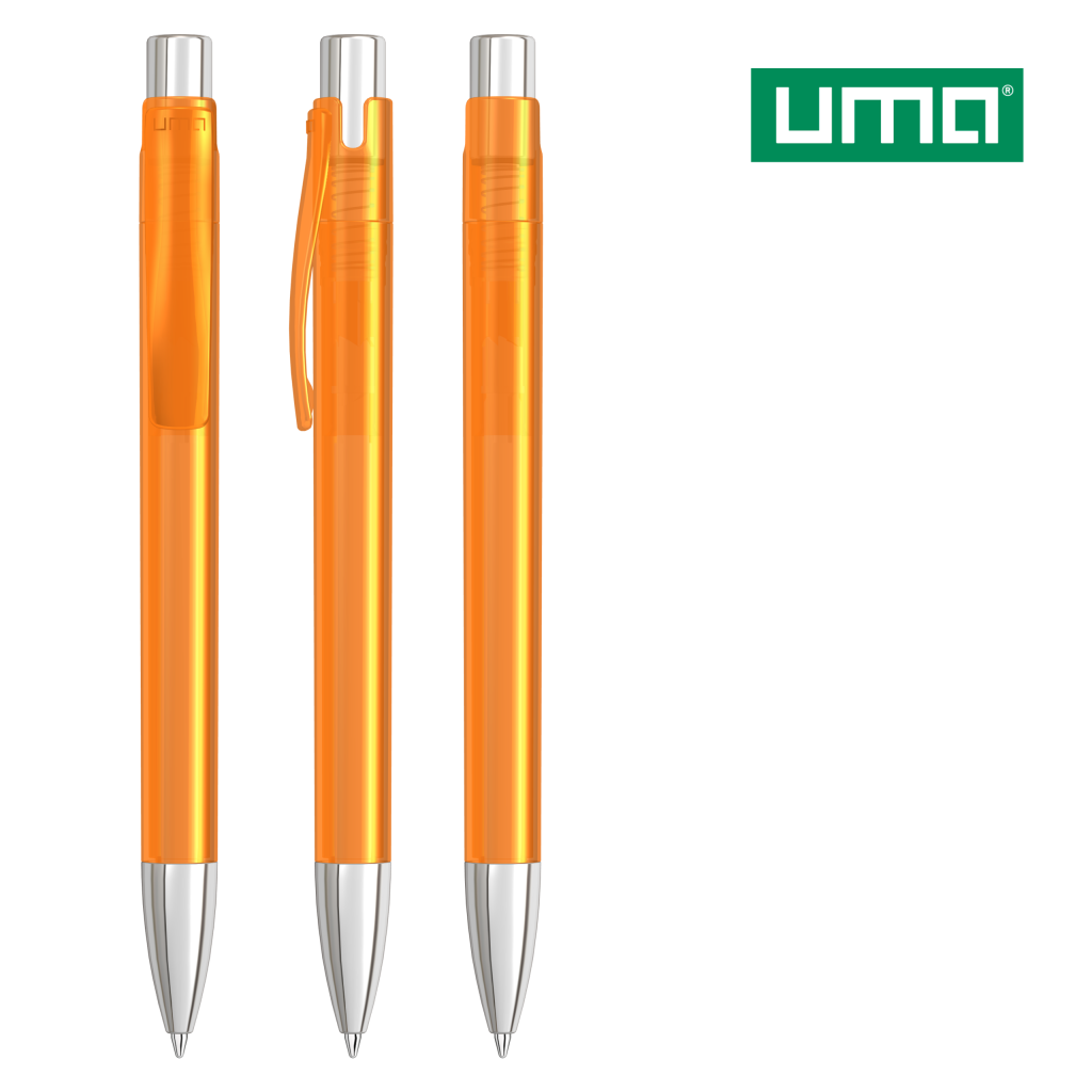 UMA CANDY transparent SI Druckkugelschreiber – Orange