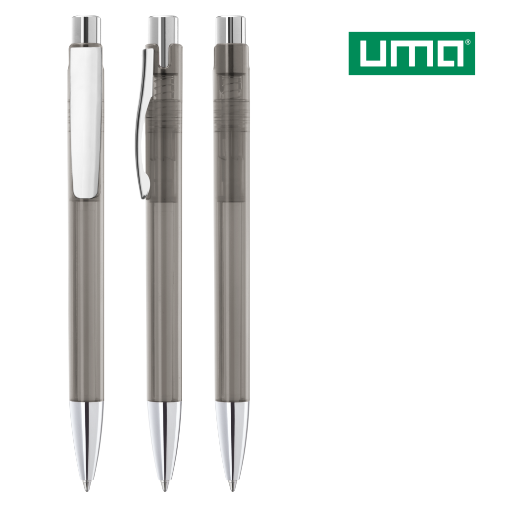 UMA CANDY transparent M SI Druckkugelschreiber – Anthrazit