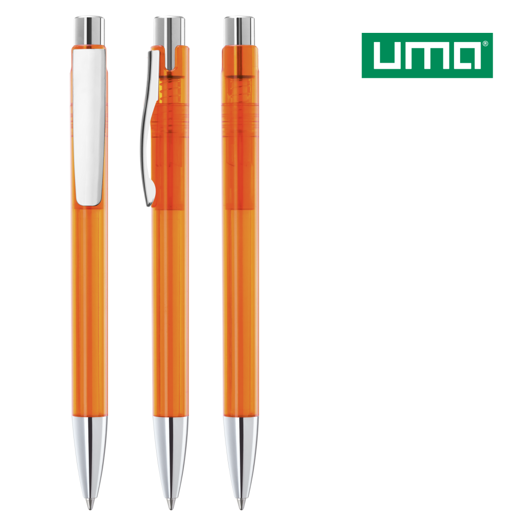 UMA CANDY transparent M SI Druckkugelschreiber – Orange