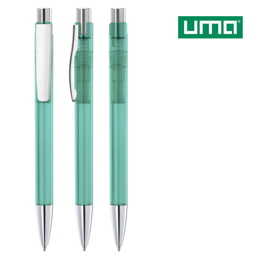 UMA CANDY transparent M SI Druckkugelschreiber – Petrol
