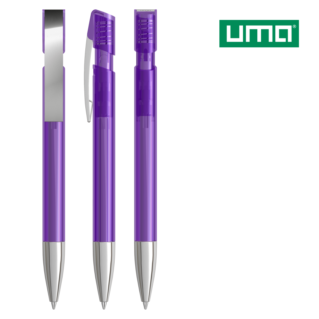 UMA SKY transparent M SI Druckkugelschreiber – Violett