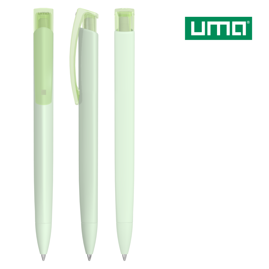 UMA TRINITY K transparent GUM Druckkugelschreiber – Pastell grün