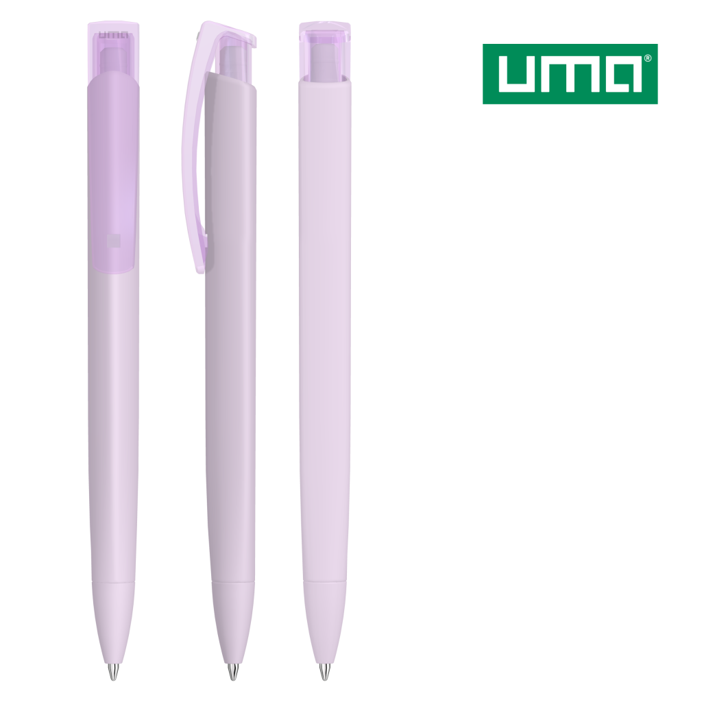UMA TRINITY K transparent GUM Druckkugelschreiber – Pastell violett
