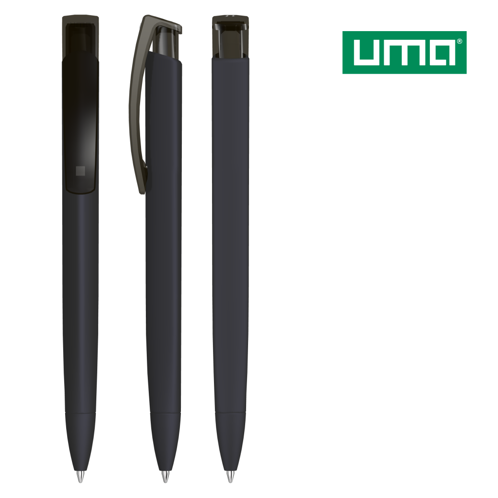 UMA TRINITY K transparent GUM Druckkugelschreiber – Schwarz