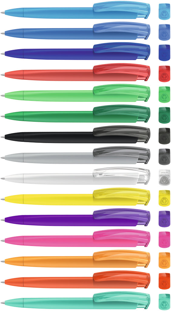 UMA TRINITY K transparent RECY Druckkugelschreiber – alle Farben