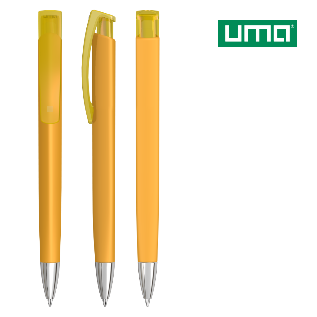 UMA TRINITY K transparent SI GUM Druckkugelschreiber – Ocker
