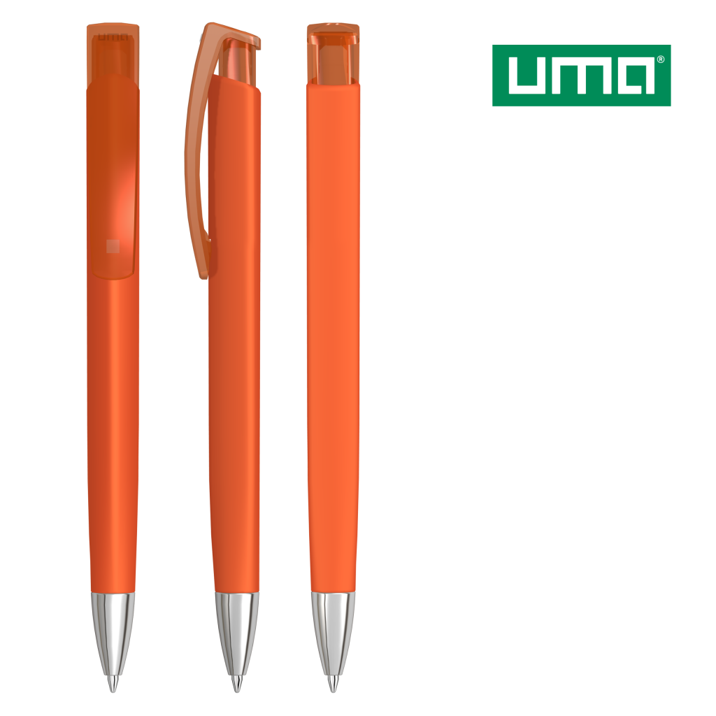UMA TRINITY K transparent SI GUM Druckkugelschreiber – Orange