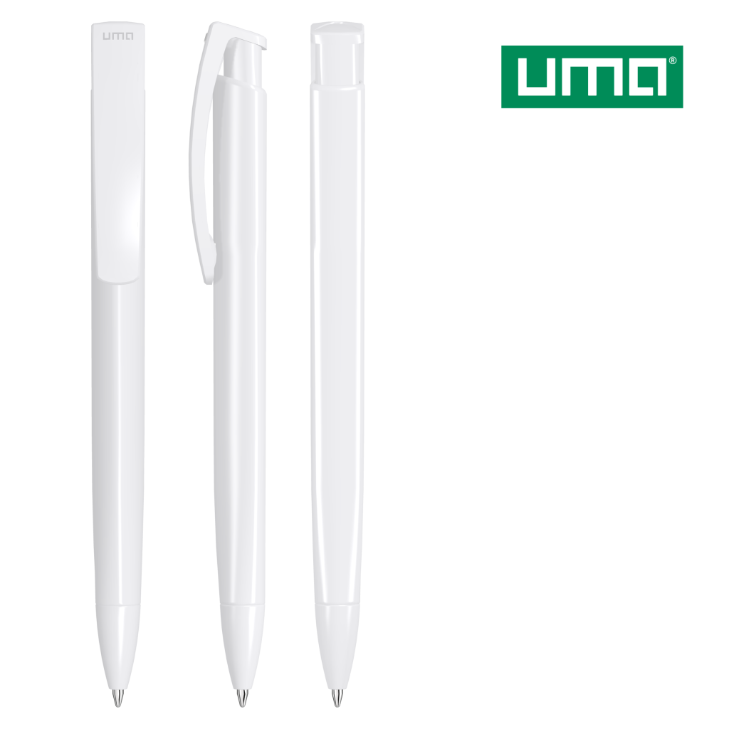 UMA TRINITY Druckkugelschreiber – Weiß
