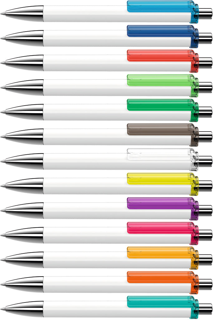 UMA FASHION K transparent SI Druckkugelschreiber – alle Farben