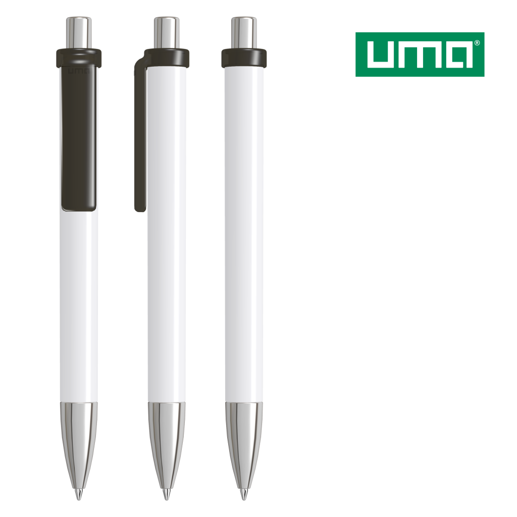 UMA FASHION K transparent SI Druckkugelschreiber – Anthrazit