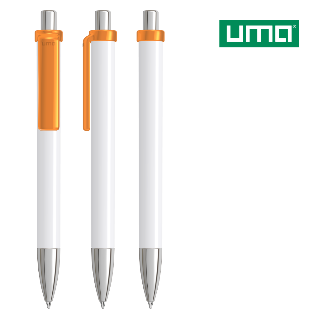 UMA FASHION K transparent SI Druckkugelschreiber – Orange