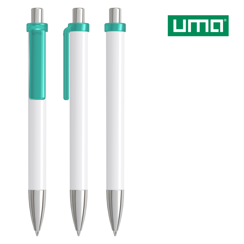 UMA FASHION K transparent SI Druckkugelschreiber – Petrol