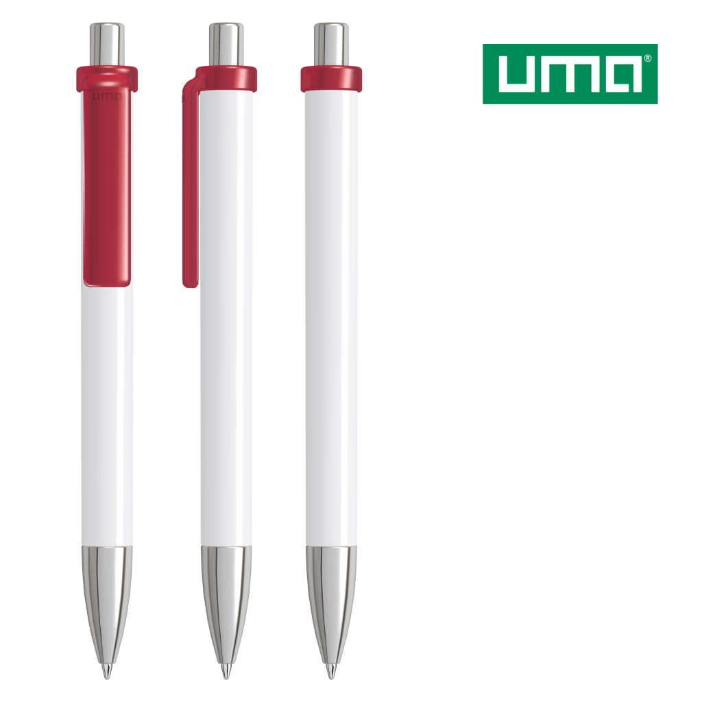 UMA FASHION K transparent SI Druckkugelschreiber – Rot