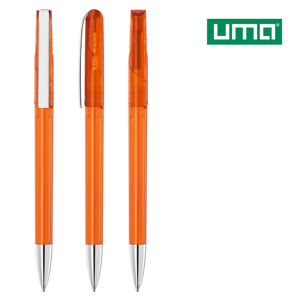 UMA PUR transparent SI Drehkugelschreiber – Orange
