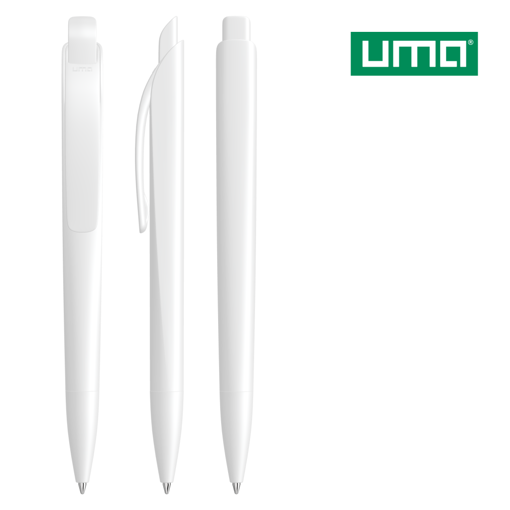 UMA STREAM Druckkugelschreiber – Weiß