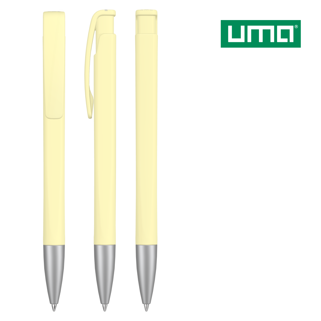 UMA LINEO SI Druckkugelschreiber – Pastell gelb