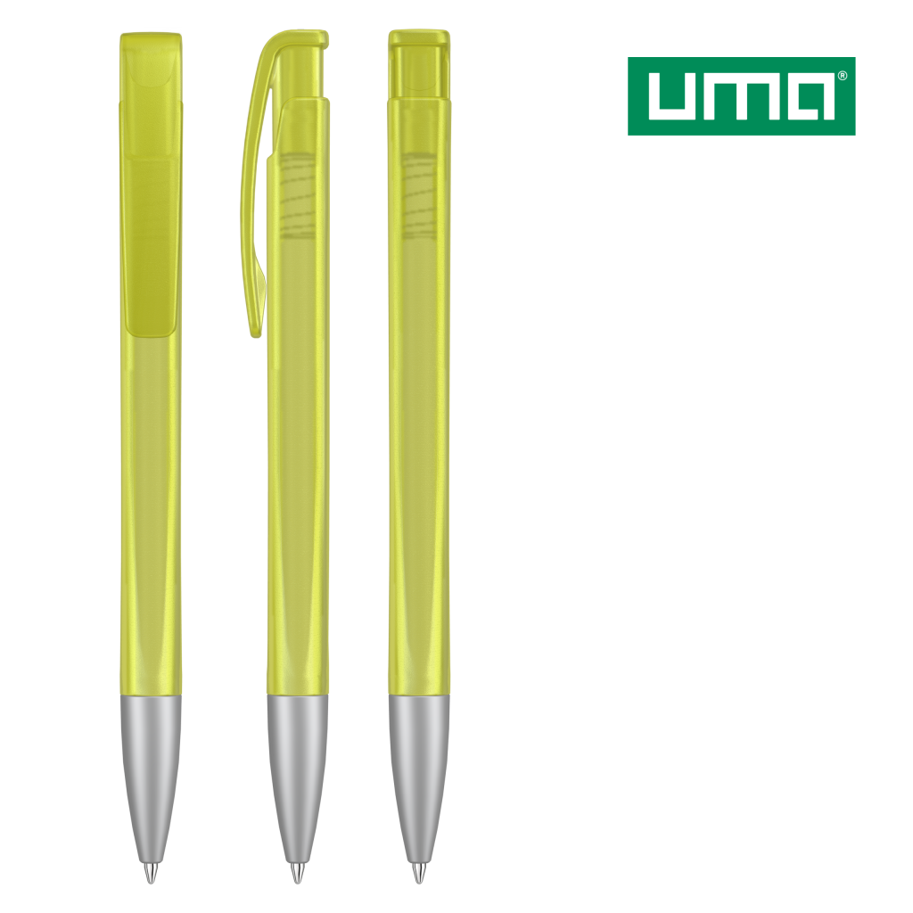 UMA LINEO frozen SI Druckkugelschreiber – Gelb