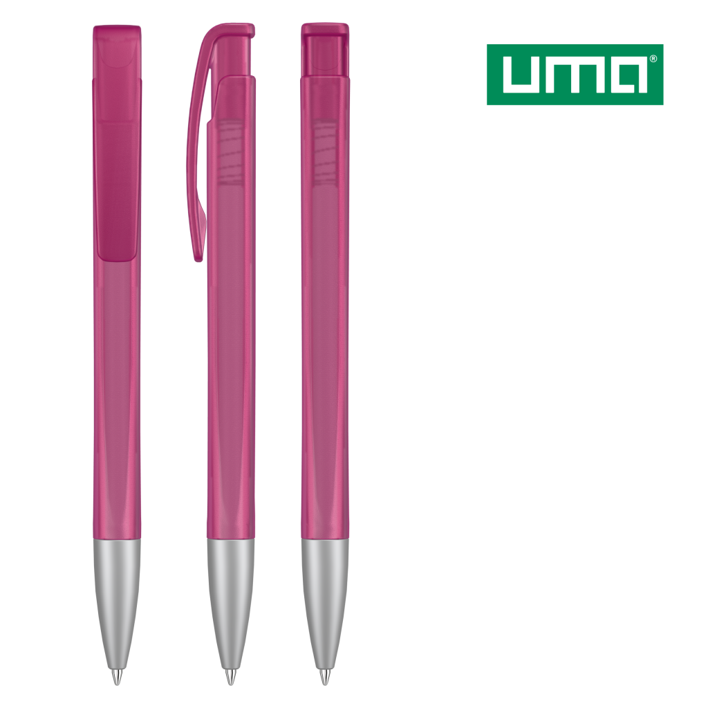 UMA LINEO frozen SI Druckkugelschreiber – Magenta